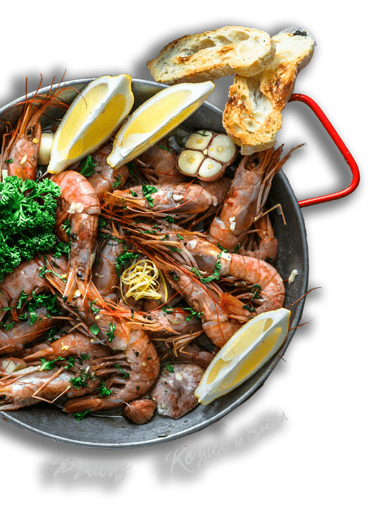 Chef Renato Kraljev, prawns