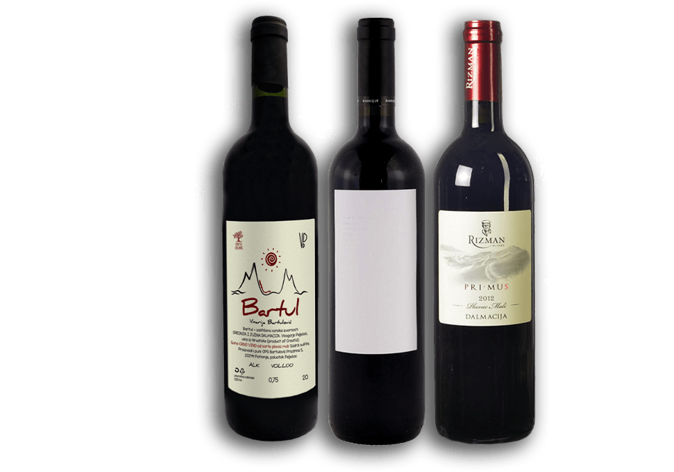 Wine bottles Bartulović